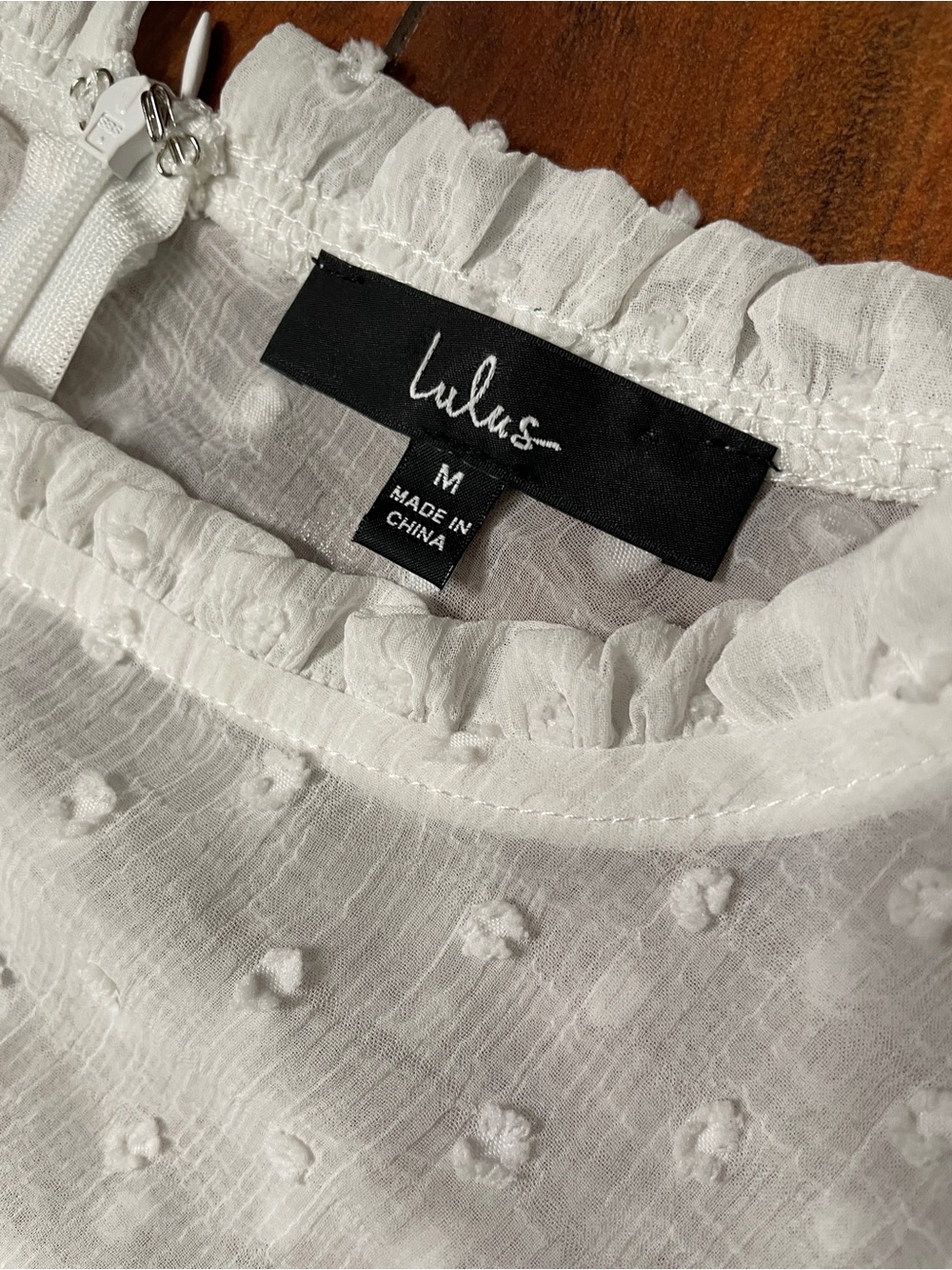 Lulu's “dreaming of you” Swiss Dot Midi Dress. * no underslip - Picture 6 of 8
